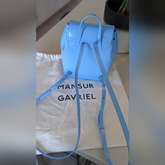NWT MANSUR GAVRIEL Mini Lady Backpack - Sky Blue - Picture 2 of 6